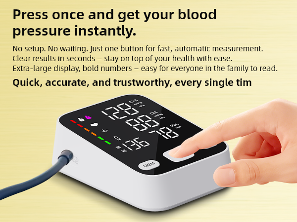 upper arm blood pressure monitor