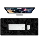 JIALONG Gaming Mouse Pad, Large Desk Pad, Office Desk Mat with Anti-Slip Base, Anti-wear Personal...