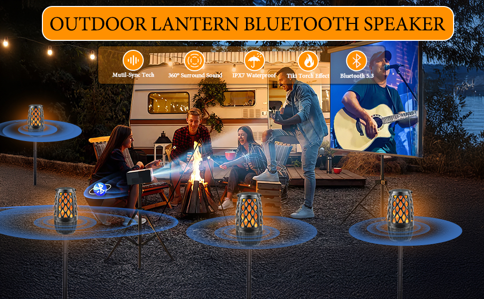 Outdoor Lantern Bluetooth Speakers