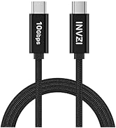 INVZI USB C to USB C Cable 100W 6.6ft, USB 3.1 Gen 2 Type C Cable 10Gbps Data Transfer for 4K@60H...