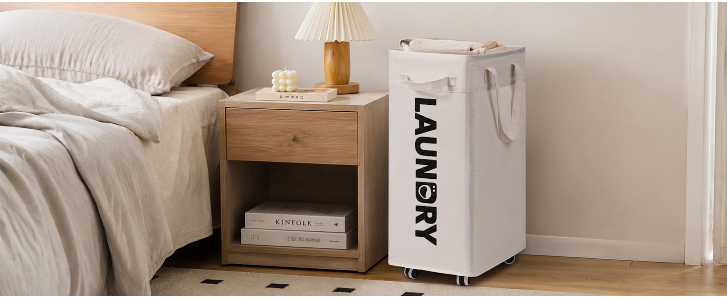 Goodpick Laundry Basket with Wheels