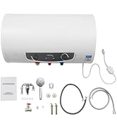 Electric Water Heater, 1500W 110V 18.5Gal Electric Tank Water Heater Wall Mounted Instant Hot Wat...