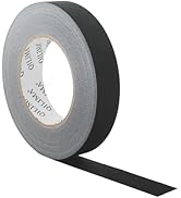 QILIMA Black Gaffers Tape, Hand Tear Self-Adhesive Gaffer Tape for Labeling, Cable, Stage, Photog...