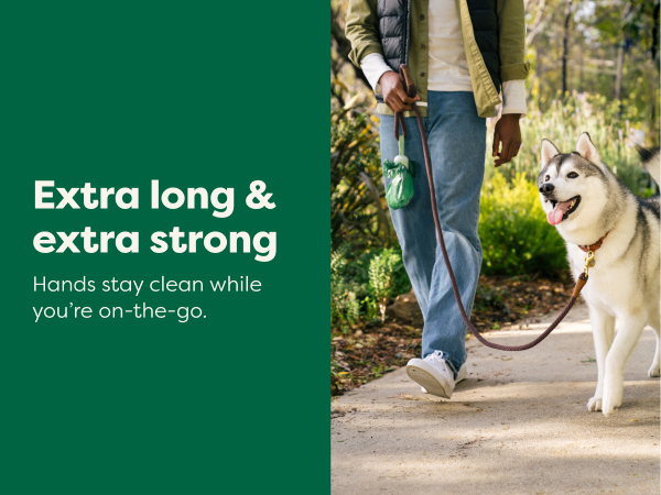 Universal dog poop bag refill rolls fit standard leash dispensers for convenient outdoor travel.