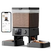 oneisall Automatic Cat Feeder with 5G WiFi, Automatic Cat Food Dispenser for 2 Cats Small Pets, 2...