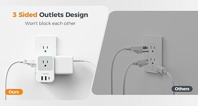 Multi Plug Outlet Extender