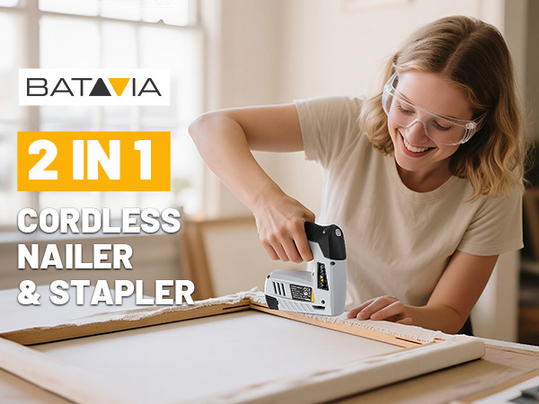 2-in-1 Cordless Brad Nailer &amp;amp; Stapler