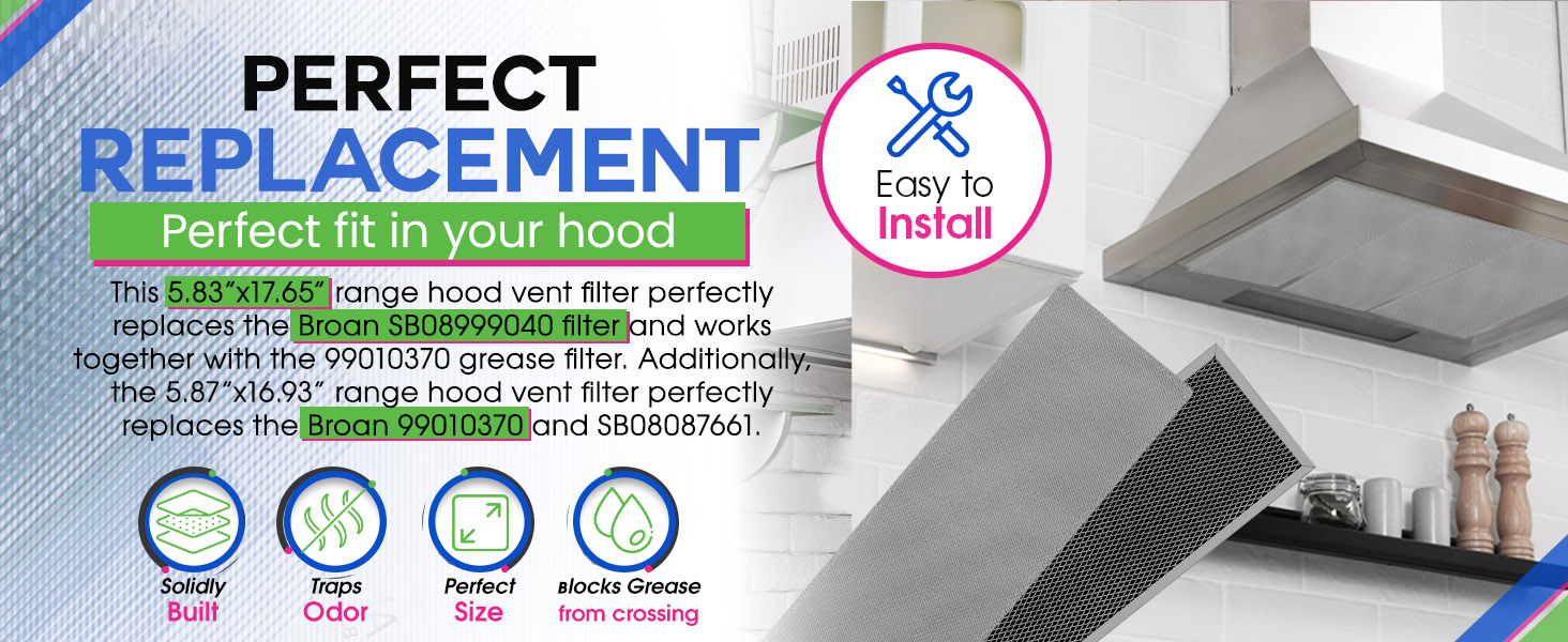 This is a perfect oven hood vent filter replacement
