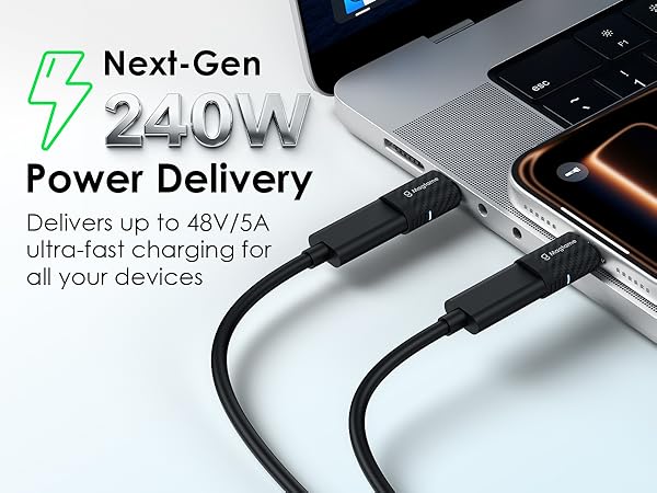40gbps usb-c magnetic 240w adapter