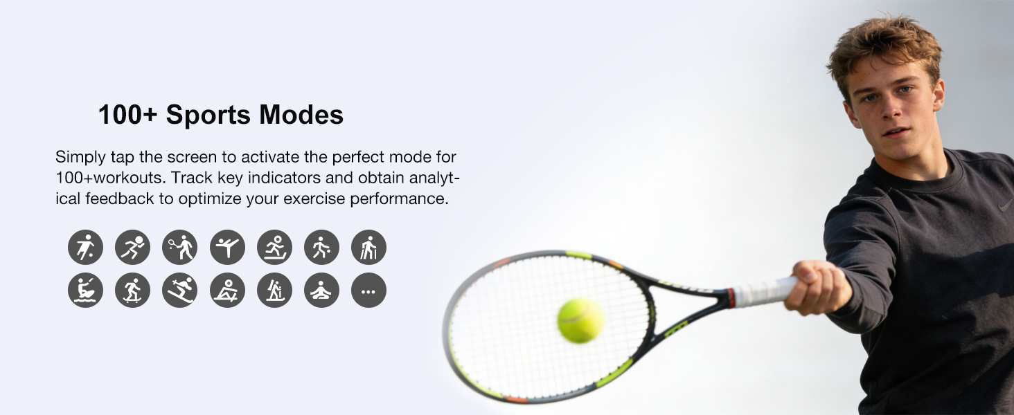 Smartwatches with Sleep Heart Rate Activity Tracking, IP68 Waterproof, Fitness Tracker 100+Sport