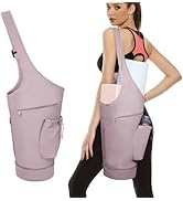 sportsnew Yoga Mat Bag, Large Opening Long Tote Yoga Mat Carrier Holder Bag with Waterproof Wet P...