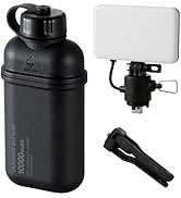 ELECOM NESTOUT Portable Charger and Lamp, 10000mAh Outdoor Battery Power Bank, 20W USB-C Fast Cha...