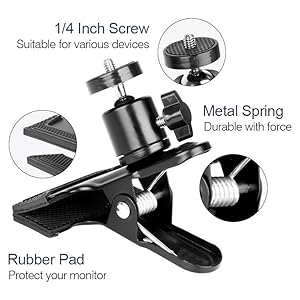 Stable &amp; 360 ° rotatable clamp