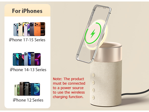 bluetooth speaker wireless charger