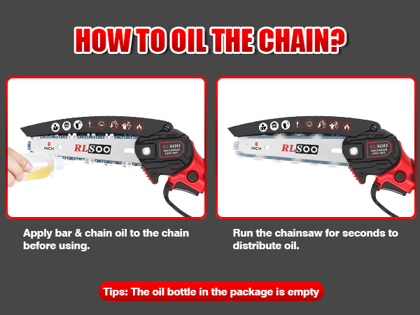 RLSOO mini chainsaw cordless