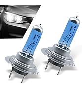 AWGUKA 2 PCS H7 Car Halogen Bulb, 12V 100W Super White Light Low Beam, All-in-one Waterproof Vibr...