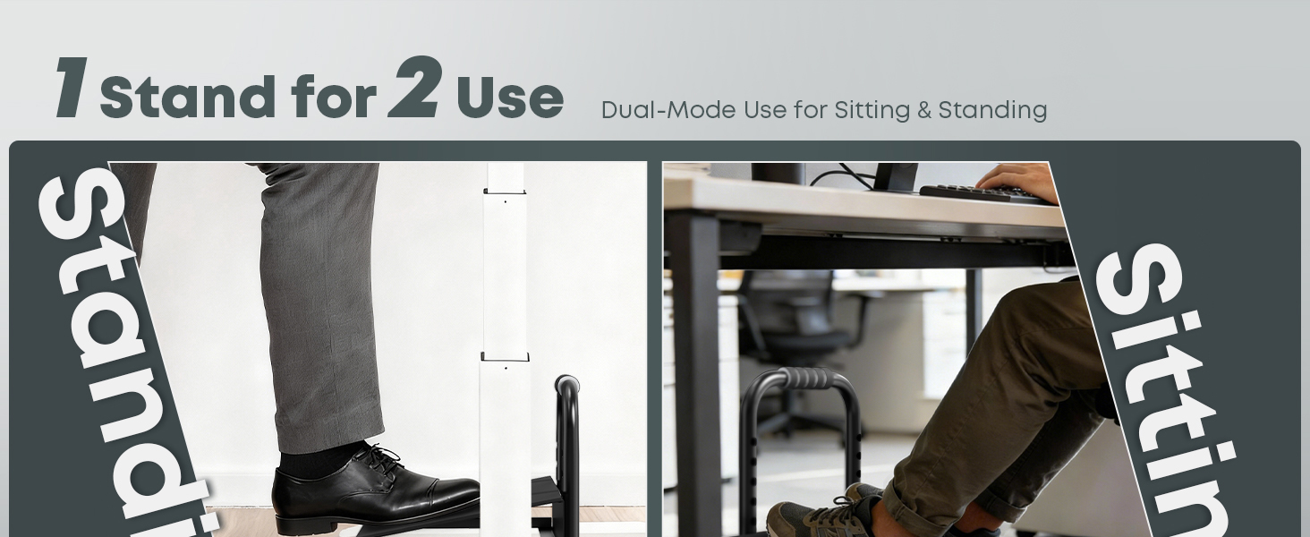 1 Stand for 2 Use: Dual-Mode Use for Sitting &amp;amp; Standing