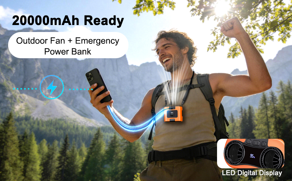 20,000mAh Power Hub – Fan &amp;amp; Charger 2-in-1