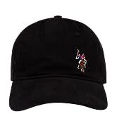 U.S. Polo Assn. Dad Hat, Adult Cotton Adjustable Baseball Cap with Curved Brim and Embroidered Ho...