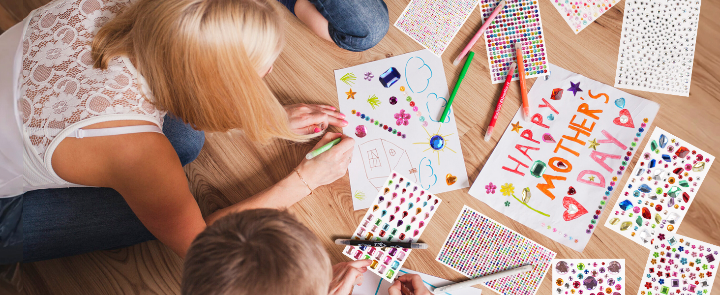 glitter stickers
