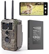 GardePro E6 2.0 Pro Trail Camera WiFi 64MP 4K Game Camera with 7800mAh Battery, Dual Antennas, No...