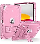 ZoneFoker Case for iPad 10th Generation 10.9 inch 2022, Heavy Duty Shockproof Rugged Protective w...