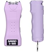 SABRE Pepper Spray &amp; 2-in-1 Stun Gun with Flashlight, Self Defense Kit, Fast Flip Top Safety, Fin...