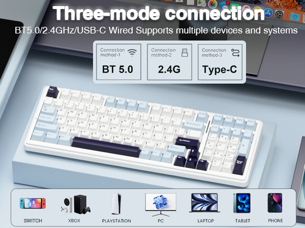 wireless mechanical keyboard custom hot swappable mechanical keyboard gaming 96% keyboard