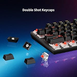 Double-shot injection molded keycaps