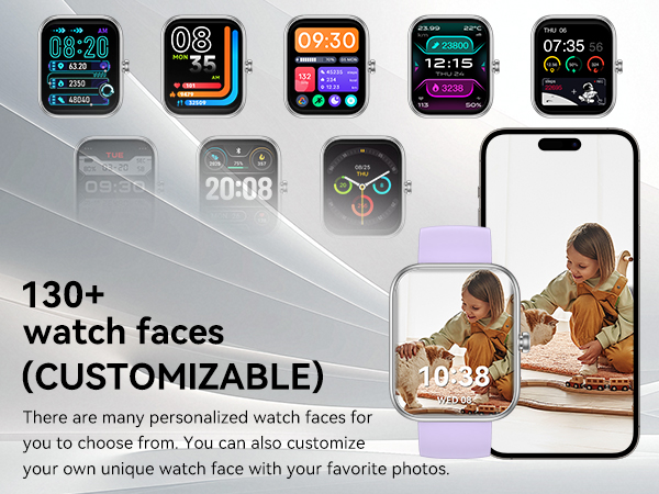 130+ watch faces 