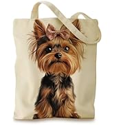 THISFIND Aesthetic Canvas Tote Bag for Women - Sturdy Cloth Cotton Totes Bag with Pattern Shoulde...