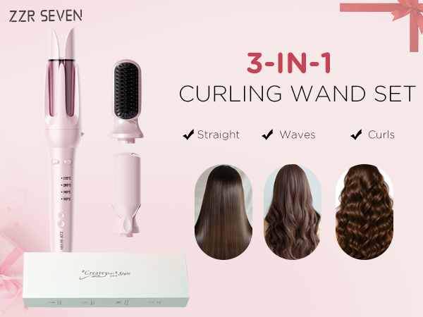 3 in 1 curling wand set