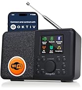 MangoKit SR10 Smart WiFi Internet Radio, Podcast Player, Bluetooth Speaker, Portable FM Radio, Ma...