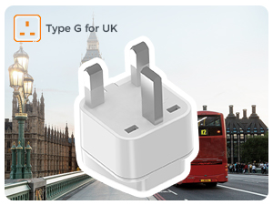 Type G us to uk plug adapter