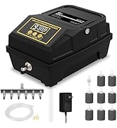 AQQA Powerful Aquarium Air Pump Hydroponic Pond Air Pump High Output Fish Tank Air Oxygen Pump Ad...