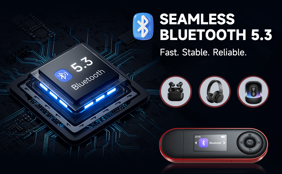 USB music player bluetooth mp3 player for Kids MP3 Player with Clip on mp3 player with Bluetooth OTG