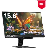Ingnok 15.6Inch Dual Portable Monitor, Foldable Screen for Laptop