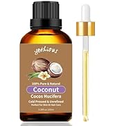 yethious Coconut Fragrance Oil 100ML, Coconut Essential Oil for Diffuser Candle Making Soap, Scen...