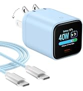 Smart Charging Butler–45W GaN Display Fast Charger with 6.6ft C-to-C Cable | Fast Charging,Active...