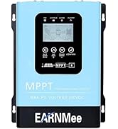EARNMee 60A MPPT Solar Charge Controller,12V 24V 36V 48V 60V 72V 84V 96V Solar Battery Regulator ...