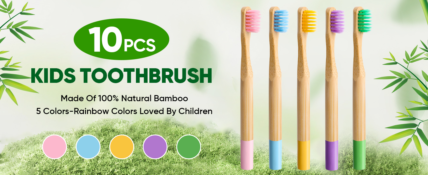 kids toothbrush bamboo toothbrushes