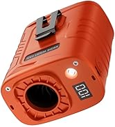 KIBEE Portable Waist Fan with LED Light, 5 Speeds 12500RPM Strong Airflow, Personal Clip Belt Fan...