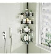 HapiRm Corner Shower Caddy Organizer - Shower Organizer Corner with Soap Holder, Toothbrush Holde...