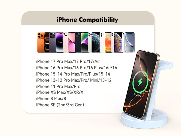 apple watch and phone charging station