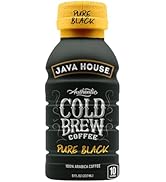 Java House Cold Brew Coffee, 6 Pack of 8oz Bottles, Ready to Drink Instant Cold &amp; Iced Coffee (Pu...