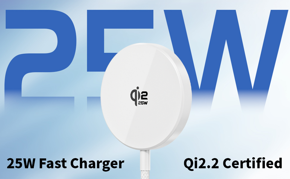 25W Fast Charger Qi2.2 Certified