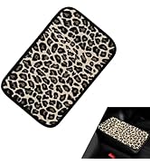 YAWUROU 1 PC Car Center Console Armrest Pad, Leopard Cheetah Print Car Armrest Cover, 7.68" x 12....