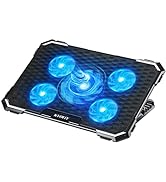 KYOLLY Upgrade Laptop Cooling Pad,Gaming Laptop Cooler with 5 Quiet Fans,2 USB Ports,5 Adjustable...