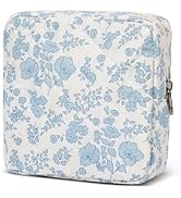 SXS LACONIC Small Makeup Bag for Purse,Quilted Cosmetic Pouch, Mini Make up Bags with Compartment...
