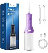 7AM2M Portable Water Flosser Cordless, Water Flosser for Teeth with 3 Modes and 2 Jet Tips, USB C...
